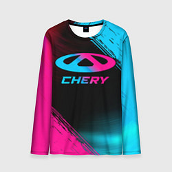 Мужской лонгслив Chery - neon gradient