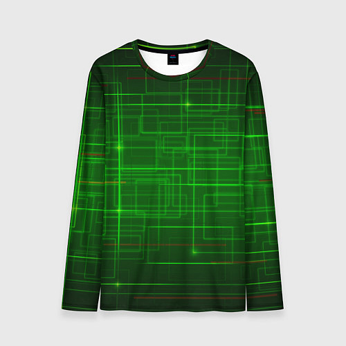 Мужской лонгслив Нейросеть - текстура / 3D-принт – фото 1