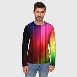 Лонгслив мужской Цветной спектр, цвет: 3D-принт — фото 2