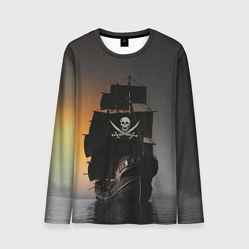 Мужской лонгслив Пиратский фрегат / 3D-принт – фото 1