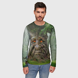Лонгслив мужской Мудрое таинственное дерево, цвет: 3D-принт — фото 2