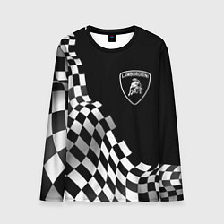 Мужской лонгслив Lamborghini racing flag