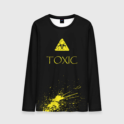 Мужской лонгслив TOXIC - Биологическая опасность / 3D-принт – фото 1