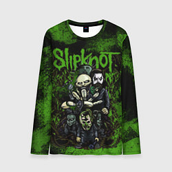 Мужской лонгслив Slipknot green art