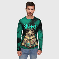 Лонгслив мужской Slipknot баран, цвет: 3D-принт — фото 2