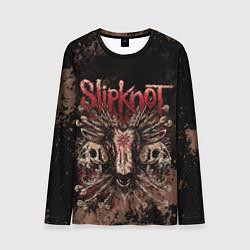 Лонгслив мужской Slipknot skull, цвет: 3D-принт