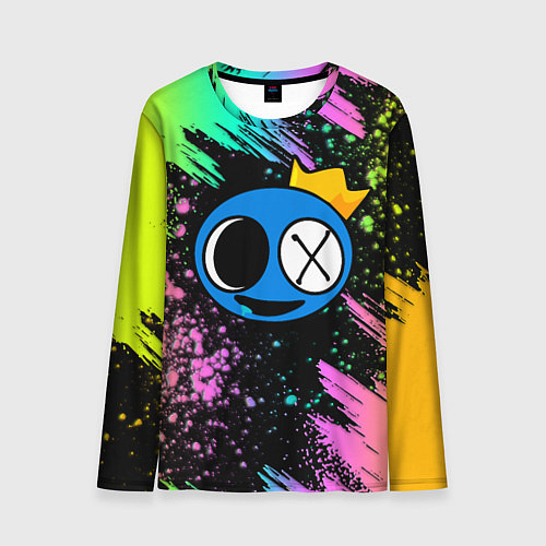 Мужской лонгслив Rainbow Friends: Blue / 3D-принт – фото 1