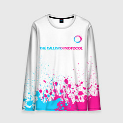 Мужской лонгслив The Callisto Protocol neon gradient style: символ