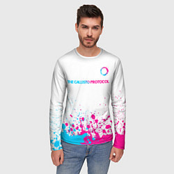 Лонгслив мужской The Callisto Protocol neon gradient style: символ, цвет: 3D-принт — фото 2