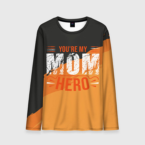 Мужской лонгслив Mom hero / 3D-принт – фото 1