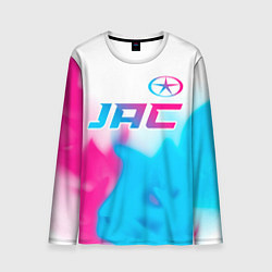 Мужской лонгслив JAC neon gradient style: символ сверху