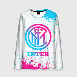 Лонгслив мужской Inter neon gradient style, цвет: 3D-принт