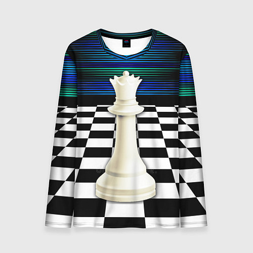 Мужской лонгслив Белая королева / 3D-принт – фото 1