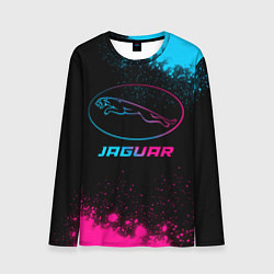 Мужской лонгслив Jaguar - neon gradient