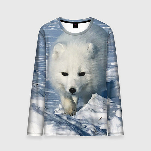 Мужской лонгслив Песец / 3D-принт – фото 1