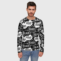 Лонгслив мужской Black friday, цвет: 3D-принт — фото 2
