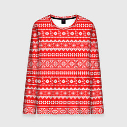 Лонгслив мужской Jacquard pattern, цвет: 3D-принт