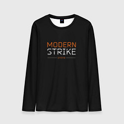 Лонгслив мужской Логотип Modern strike online, цвет: 3D-принт