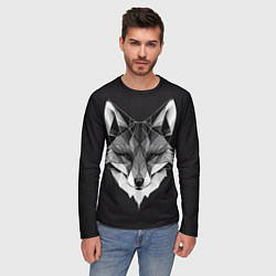 Лонгслив мужской Lowpoly fox, цвет: 3D-принт — фото 2