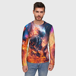 Лонгслив мужской Призрачный гитарист, цвет: 3D-принт — фото 2