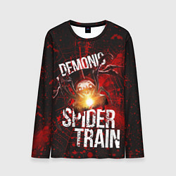 Лонгслив мужской Demonic spider-train, цвет: 3D-принт