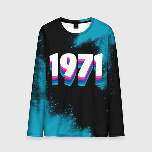 Мужской лонгслив Made in 1971: vintage art / 3D-принт – фото 1