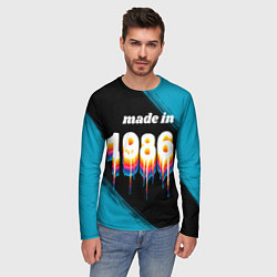 Лонгслив мужской Made in 1986: liquid art, цвет: 3D-принт — фото 2