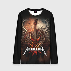 Мужской лонгслив Metallica гитара и логотип