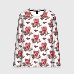 Лонгслив мужской Глинтвейн с корицей, цвет: 3D-принт