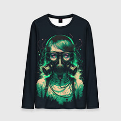 Мужской лонгслив Girl in Gasmask