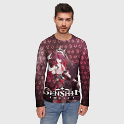 Лонгслив мужской Розария элементали, цвет: 3D-принт — фото 2