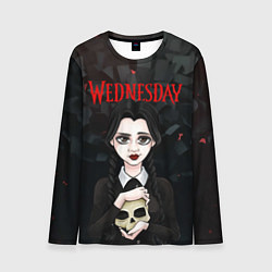 Мужской лонгслив Wednesday black