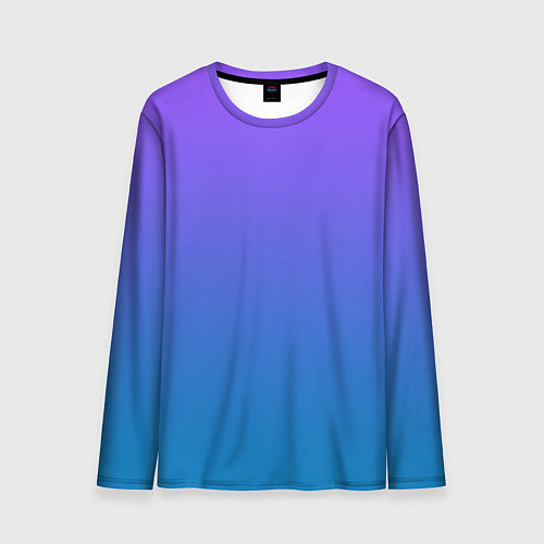 Мужской лонгслив Фиолетовый рассвет / 3D-принт – фото 1