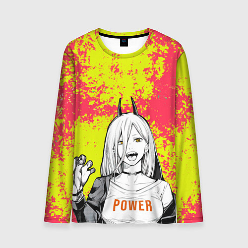 Мужской лонгслив Пауэр - без пальцев / 3D-принт – фото 1