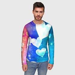 Лонгслив мужской Dreamy Hearts Multicolor, цвет: 3D-принт — фото 2