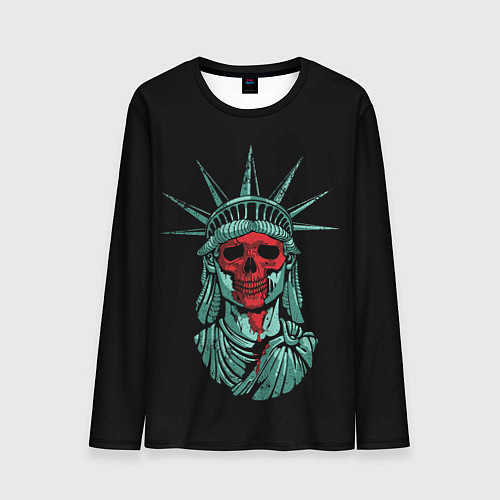 Мужской лонгслив Свобода мертва / 3D-принт – фото 1