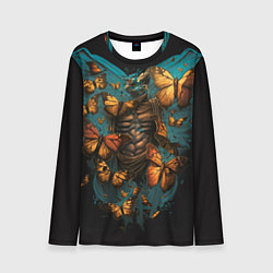 Лонгслив мужской Бабочки в груди, цвет: 3D-принт