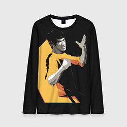 Лонгслив мужской Брюс Ли арт, цвет: 3D-принт