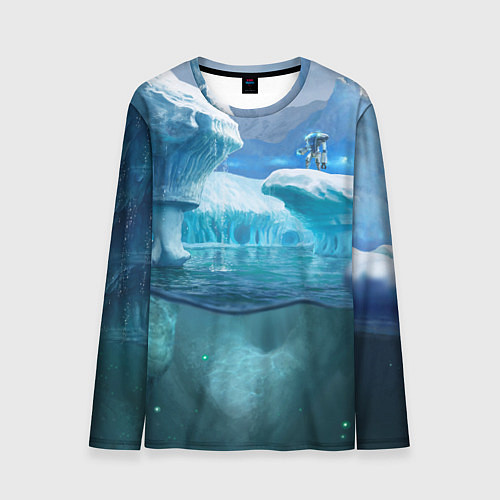 Мужской лонгслив Subnautica - КРАБ на леднике / 3D-принт – фото 1