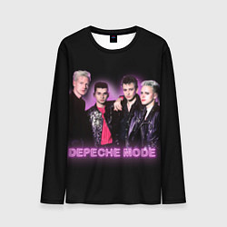 Лонгслив мужской 80s Depeche Mode neon, цвет: 3D-принт