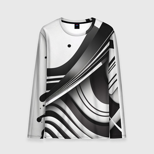 Мужской лонгслив Разводы / 3D-принт – фото 1