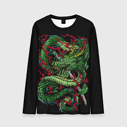 Мужской лонгслив Green japan dragon