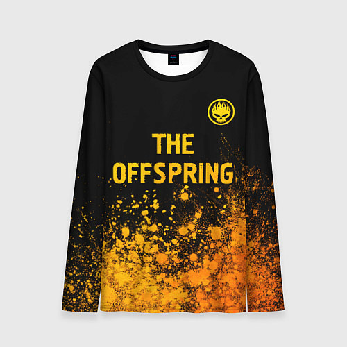 Мужской лонгслив The Offspring - gold gradient: символ сверху / 3D-принт – фото 1
