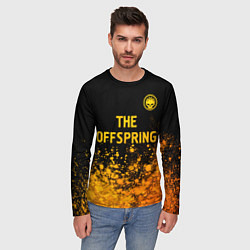 Лонгслив мужской The Offspring - gold gradient: символ сверху, цвет: 3D-принт — фото 2