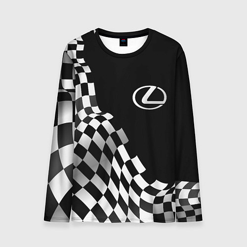 Мужской лонгслив Lexus racing flag / 3D-принт – фото 1