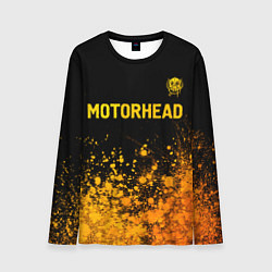 Мужской лонгслив Motorhead - gold gradient: символ сверху