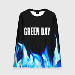 Мужской лонгслив Green Day blue fire