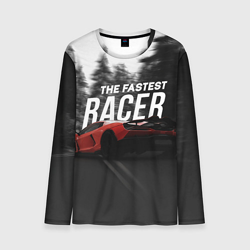 Мужской лонгслив The fastest racer / 3D-принт – фото 1