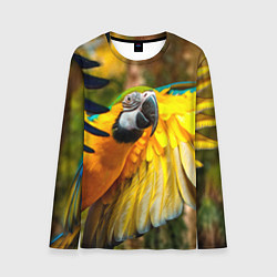 Лонгслив мужской Взлёт попугая, цвет: 3D-принт