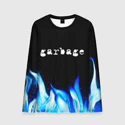 Мужской лонгслив Garbage blue fire